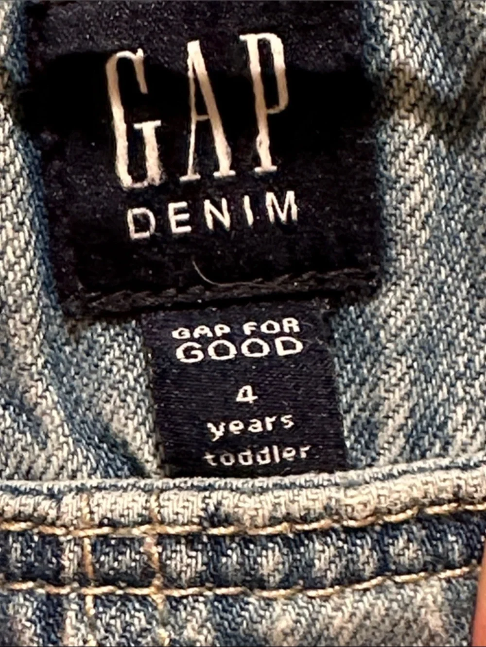 Kids Denim Shortalls with Heart Patch - Light Blue